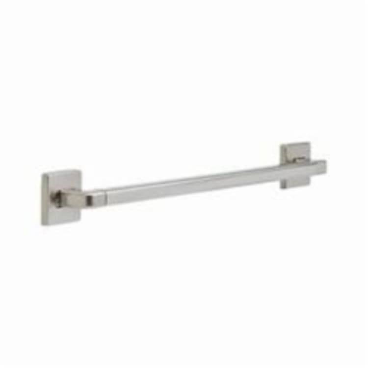 DELTA® 41924-SS Angular Modern Decorative Grab Bar, 24 in L x 2-3/4 in W x 3 in H, Stainless Steel, Stainless Steel, Import