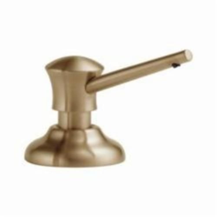 DELTA® RP1002-CZ Classic Soap/Lotion Dispenser, Champagne Bronze, 13 oz Bottle, Deck Mount, Metal, Import