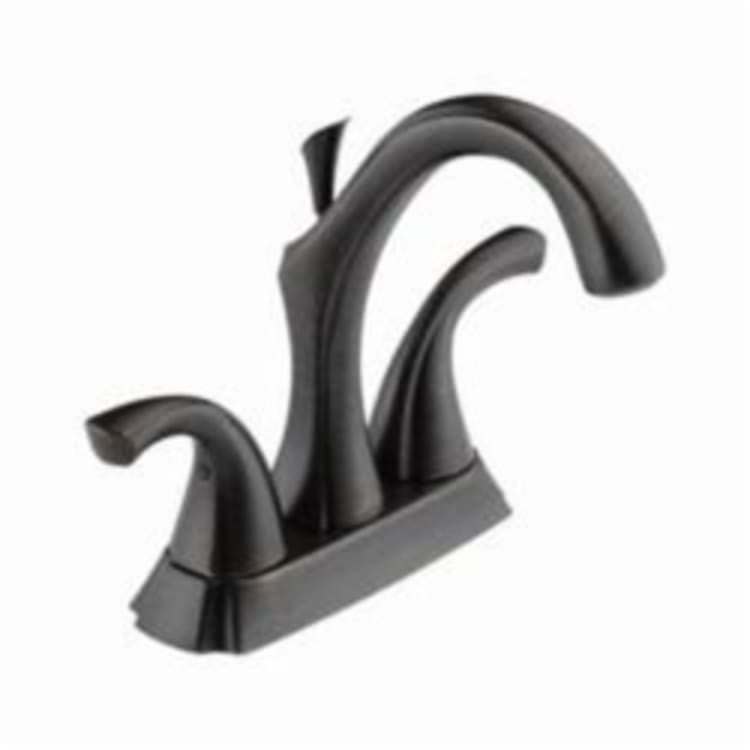 DELTA® 2592-RBMPU-DST Addison™ Centerset Lavatory Faucet, Venetian Bronze, 2 Handles, Metal Pop-Up Drain, 1.2 gpm Flow Rate