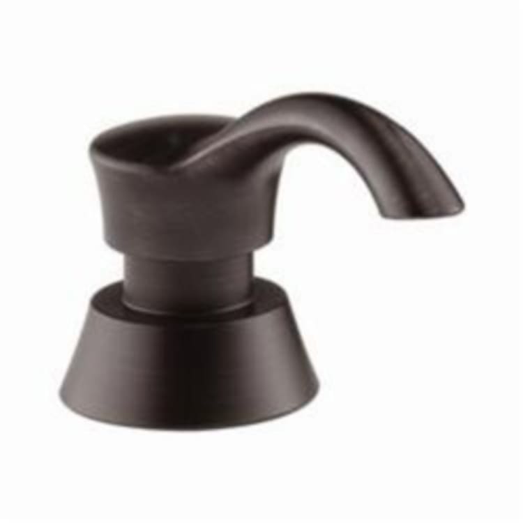 DELTA® RP50781-RB Pilar® Soap/Lotion Dispenser, Venetian Bronze, 13 oz Bottle, Deck Mount, ABS