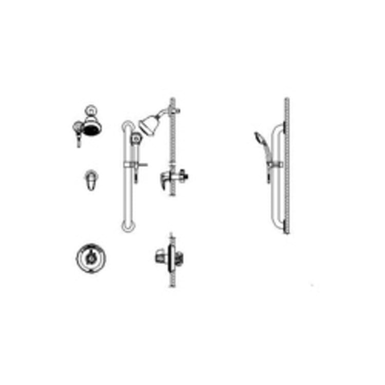 DELTA® T13H323 Universal Shower Valve Trim, MultiChoice®, 1.75 gpm, Polished Chrome, Domestic