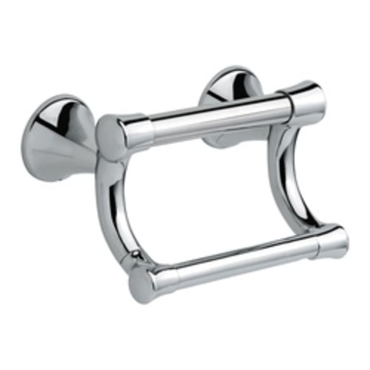DELTA® 41450 Decor Assist™ Transitional Toilet Tissue Holder With Assist Bar, 300 lb Capacity, 4-13/16 in H, Polished Chrome, Import