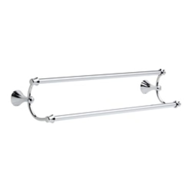 DELTA® 79225 Addison™ Double Towel Bar, 24 in L Bar, 6-1/4 in OAD x 5-5/32 in OAH, Brass, Import