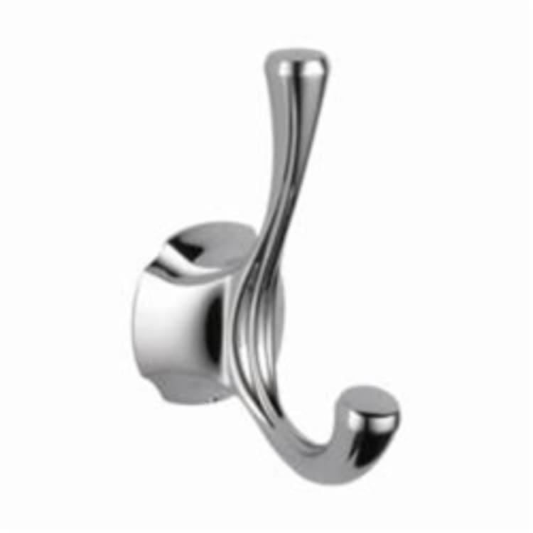 DELTA® 79235 Addison™ Robe Hook, 2 Hooks, 2 in OAW x 3-3/8 in OAD x 4-1/2 in OAH, Import