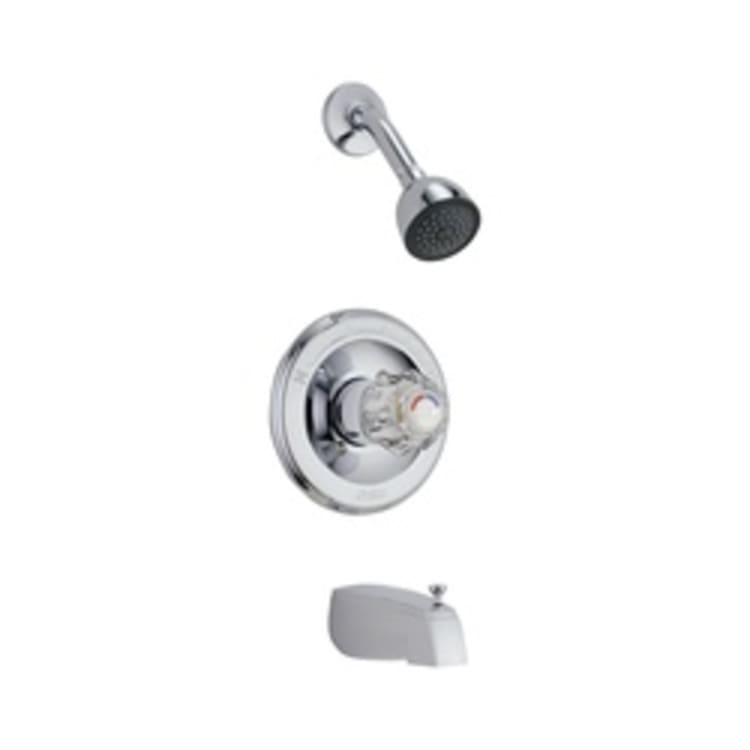 DELTA® T13422-SOS Monitor® 13 Tub and Shower Trim, 1.75 gpm Shower, Hand Shower Yes/No: No, Chrome Plated