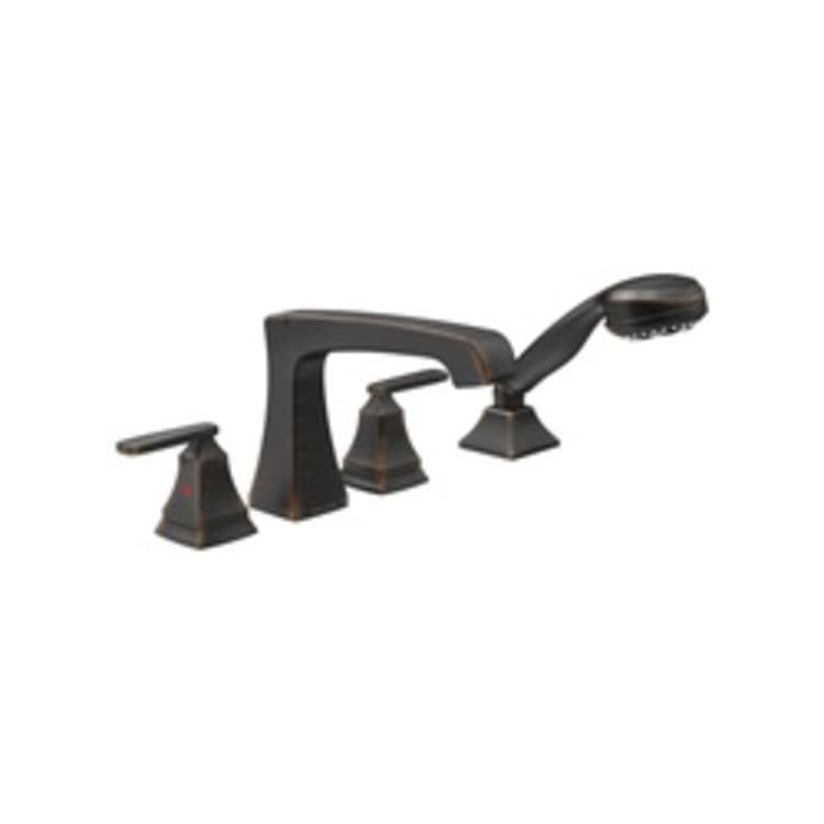 DELTA® T4764-RB Roman Tub Trim, Ashlyn®, 2, 8 to 16 in Center, Venetian Bronze, 2 Handles, Hand Shower Yes/No: Yes, Import