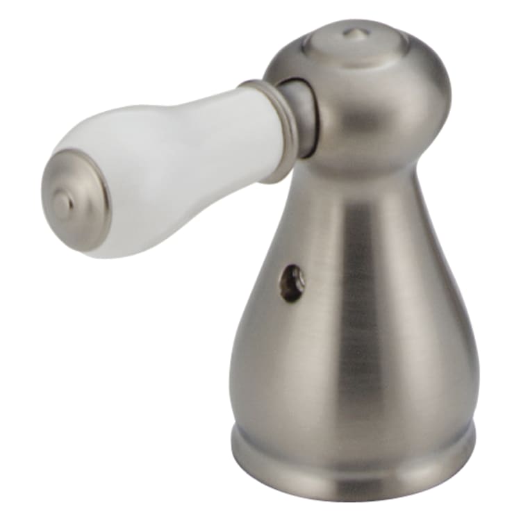 DELTA® H277SS Lever Handle, For Use With Model 33-LHP Bidet and Lavatory/Kitchen Faucet, Porcelain, Stainless Steel, Import