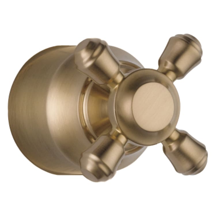 DELTA® H595CZ Cassidy™ Cross Handle, For Use With Model T11897-LHP Diverter Trim and Roman Tub Faucet, Metal, Brilliance® Champagne Bronze, Import