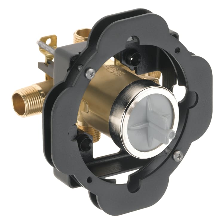 DELTA® R10000-UNWSBXT MultiChoice® Universal Tub and Shower Valve Body, 1/2 in Universal Inlet/Outlet, For Use With MultiChoice® Universal Single or Dual Function Trim, Forged Brass, Domestic