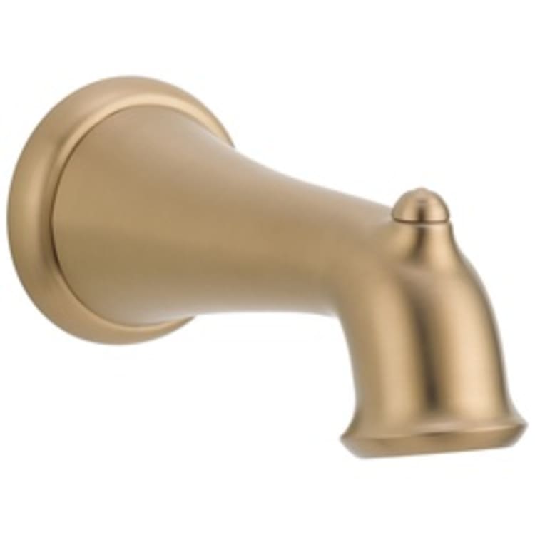DELTA® RP43028CZ Non-Diverter Tub Spout, 6-1/2 in L x 3-1/8 in H, For Use With Victorian®, Cassidy™ and Linden™ Tub and Shower Faucet, Champagne Bronze
