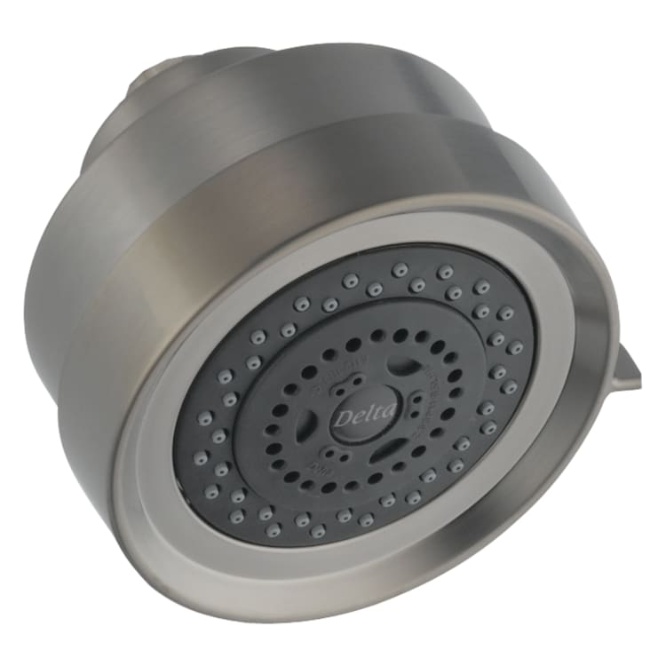 DELTA® RP48590SS Touch-Clean® Universal Premium Shower Head, 2.5 gpm Min, 3 Sprays, Wall Mount, 4-1/2 x 4 in Head, Import