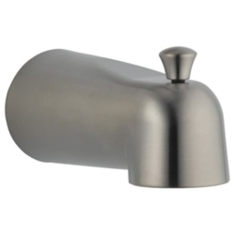 DELTA® RP48718SS Pull-Up Diverter Tub Spout, 5-7/64 x 2-3/4 in, For Use With Tub and Shower Faucet, Metal, Stainless Steel