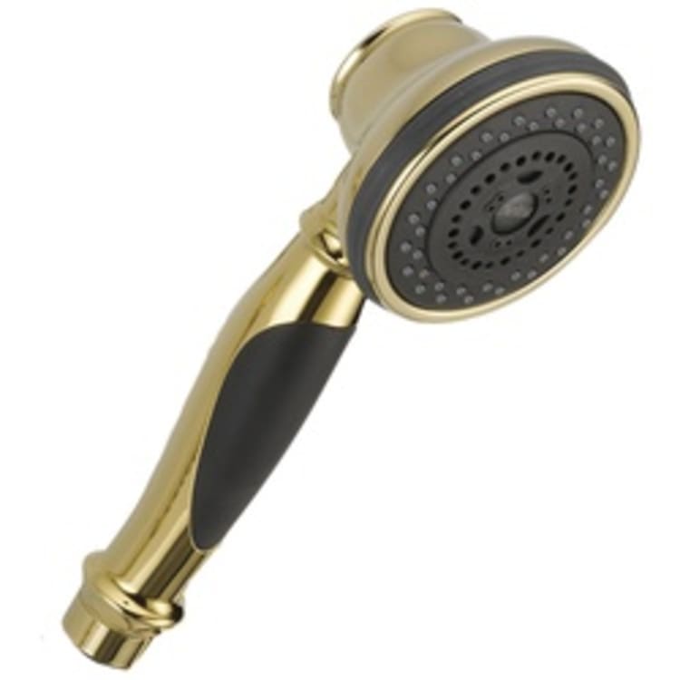 DELTA® RP48770-PB Hand Shower, (3) 3-3/4 in Dia Shower Head, 2 gpm, 1/2 in, Polished Brass, Import