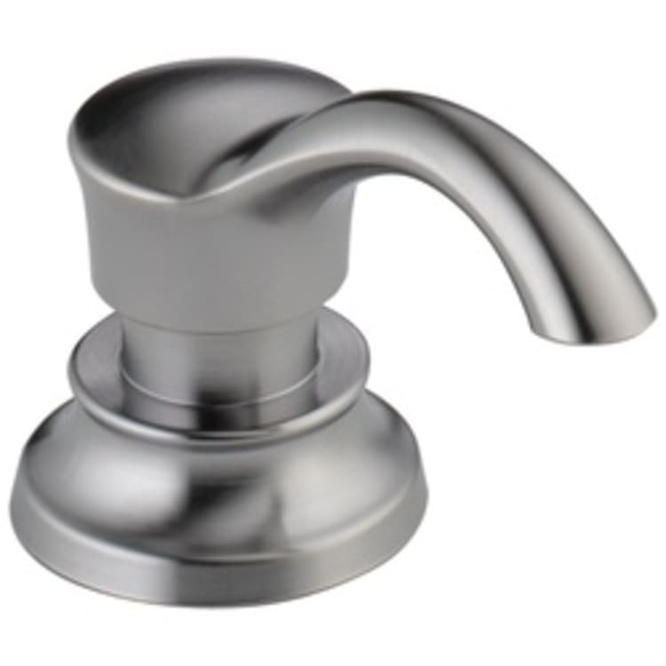 DELTA® RP71543-AR Cassidy™ Soap/Lotion Dispenser, 13 oz, Deck Mount, Brass, Arctic™ Stainless Steel