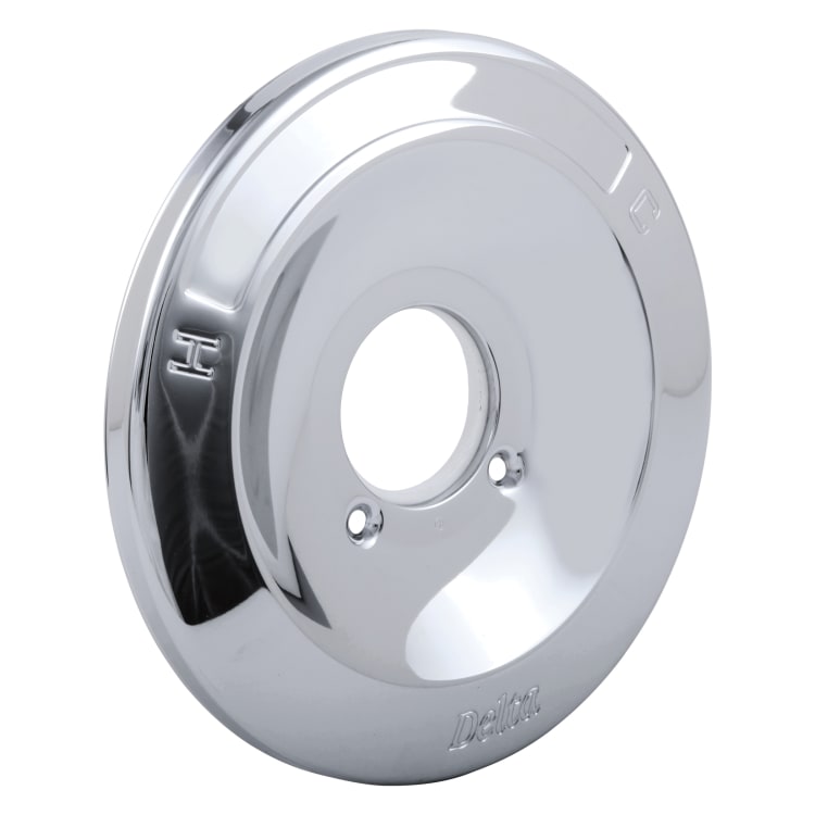 DELTA® RP7577 Shallow Escutcheon, Polished Chrome, Domestic