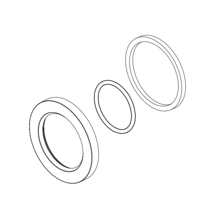 DELTA® RP82137BL Trinsic® Handle Flange/Gasket/O-Ring, For Use With Trinsic® T3559LF-WL 1-Handle Wall Mount Lavatory Faucet Trim, Matte Black, Import