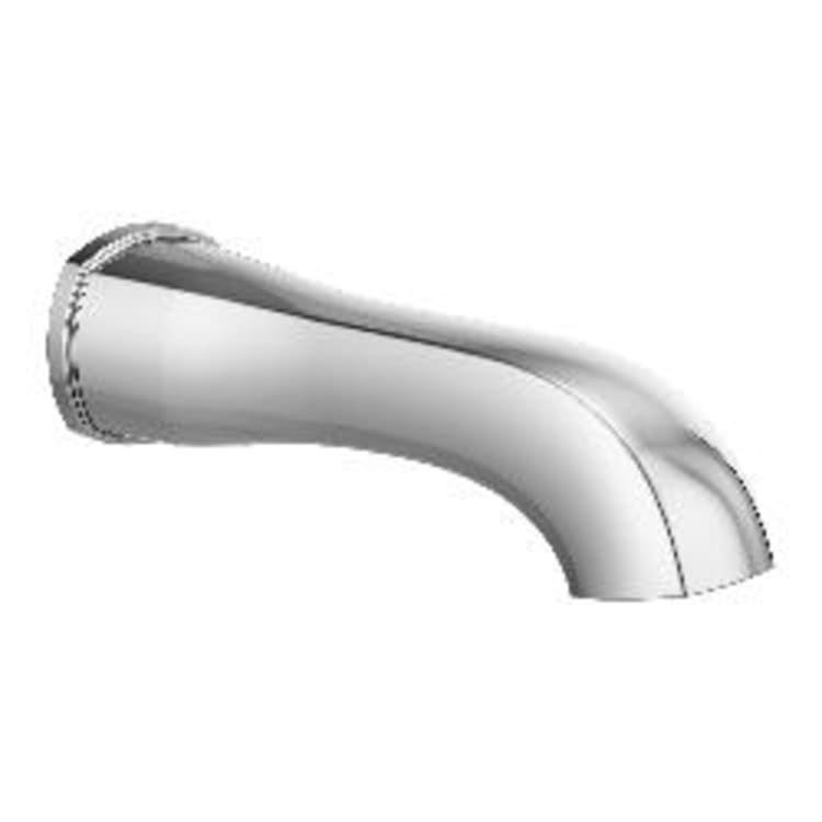 DELTA® RP93377 Non-Diverter Tub Spout, For Use With Stryke™ 17 Series T17476 Tub and Shower Only, Stryke™ 17 Series T17276 Shower Only, Stryke™ 17 Series T17076 Valve Only, Polished Chrome, Domestic
