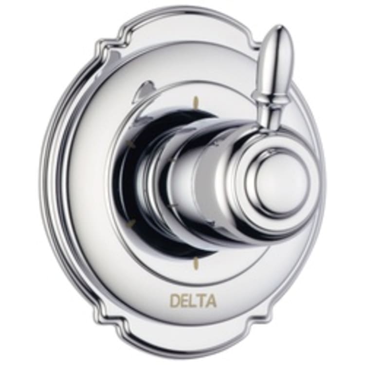 DELTA® T11955 3-Port 6-Setting Diverter Trim, Hand Shower Yes/No: No, Chrome Plated