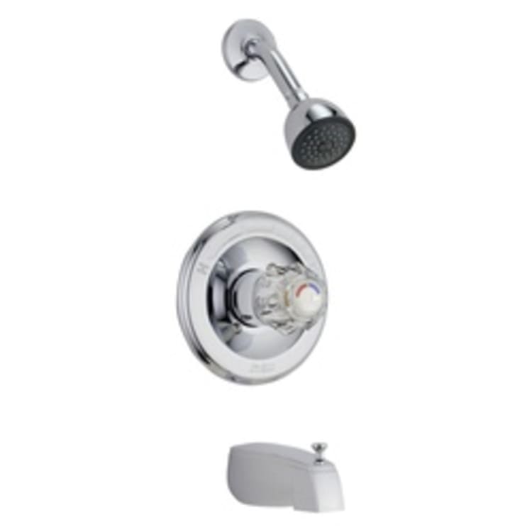 DELTA® T13422 Monitor® 13 Tub and Shower Trim, 1.75 gpm Shower, Hand Shower Yes/No: No, Chrome Plated