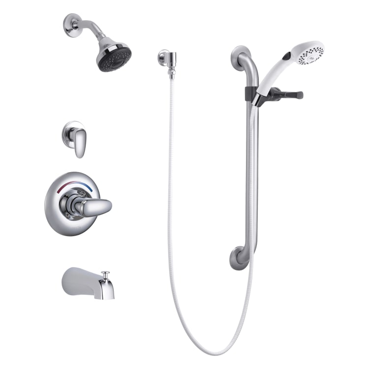 DELTA® T13H932 Monitor® 13 Universal Tub and Shower Trim, MultiChoice®, 1.5 gpm, Polished Chrome, Import