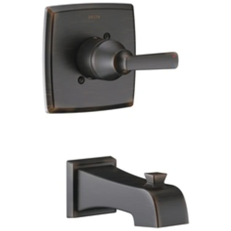 DELTA® T14164-RB Monitor® 14 1-Function Wall Mount Tub Trim, Ashlyn®, Venetian Bronze, 1 Handles, Hand Shower Yes/No: No, Domestic