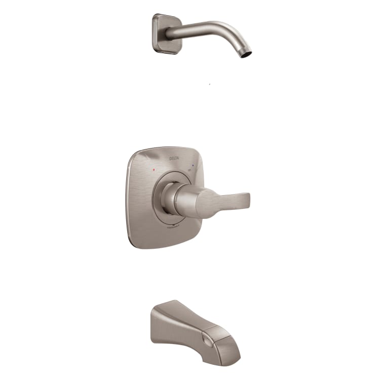DELTA® T14452-SSLHD Monitor® 14 Tub and Shower Faucet Trim, Stainless Steel