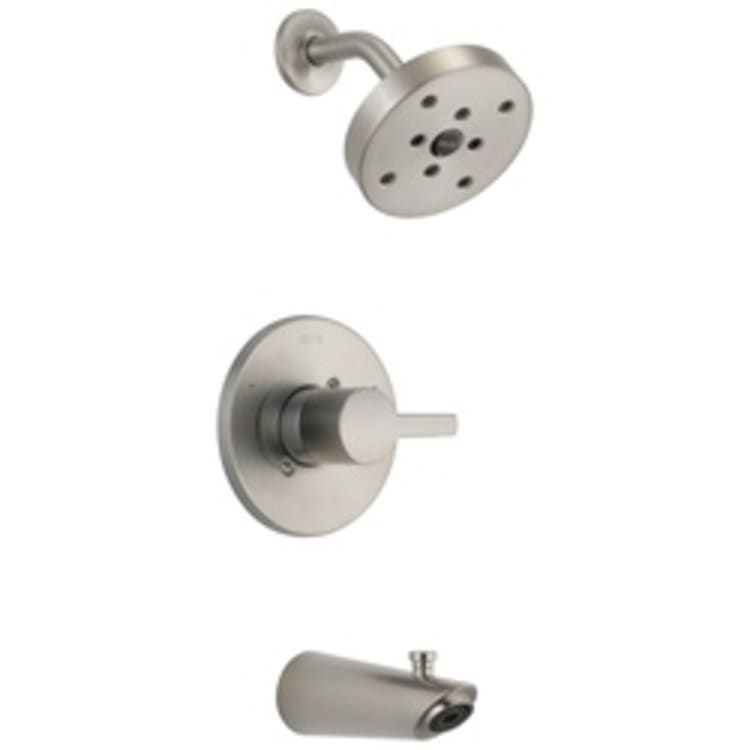 DELTA® T14461-SS Monitor® 14 Tub and Shower Faucet Trim, 1.75 gpm Shower, Hand Shower Yes/No: No, Stainless Steel