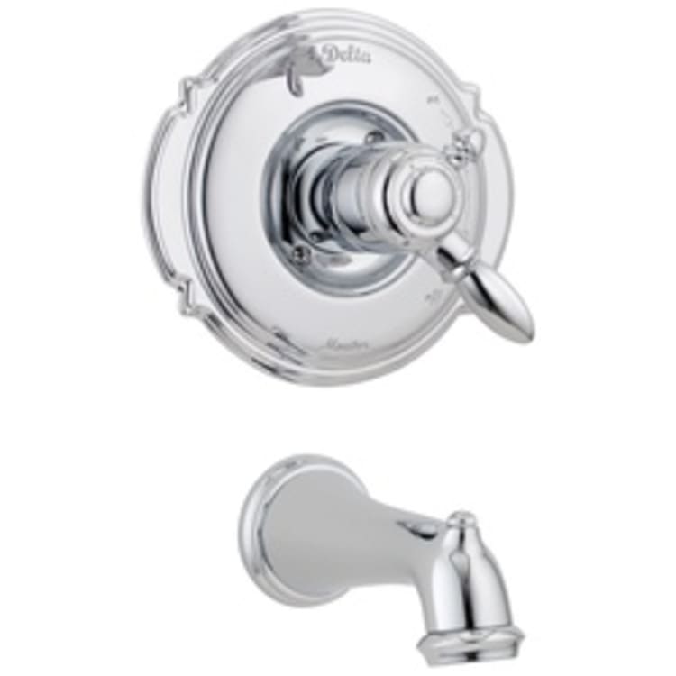 DELTA® T17155 Monitor® 17 Victorian® Wall Mount Tub Trim, 6 gpm, Chrome Plated, 2 Handles, Hand Shower Yes/No: No, Domestic, Commercial