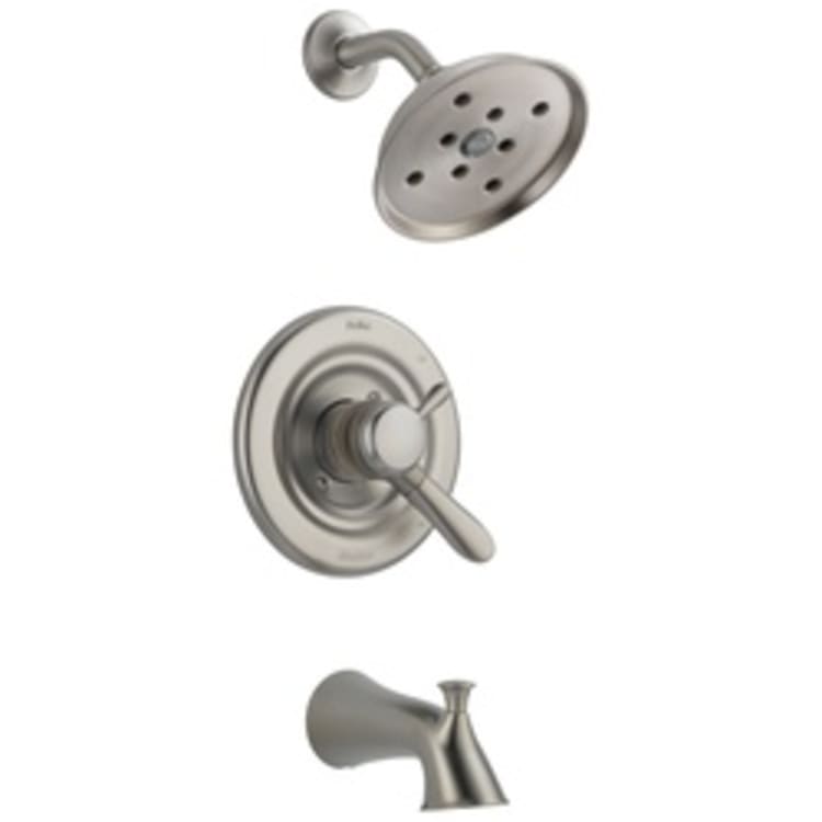 DELTA® T17438-SSH2O Monitor® 17 Tub and Shower Trim, 1.75 gpm Shower, Hand Shower Yes/No: No, Stainless Steel