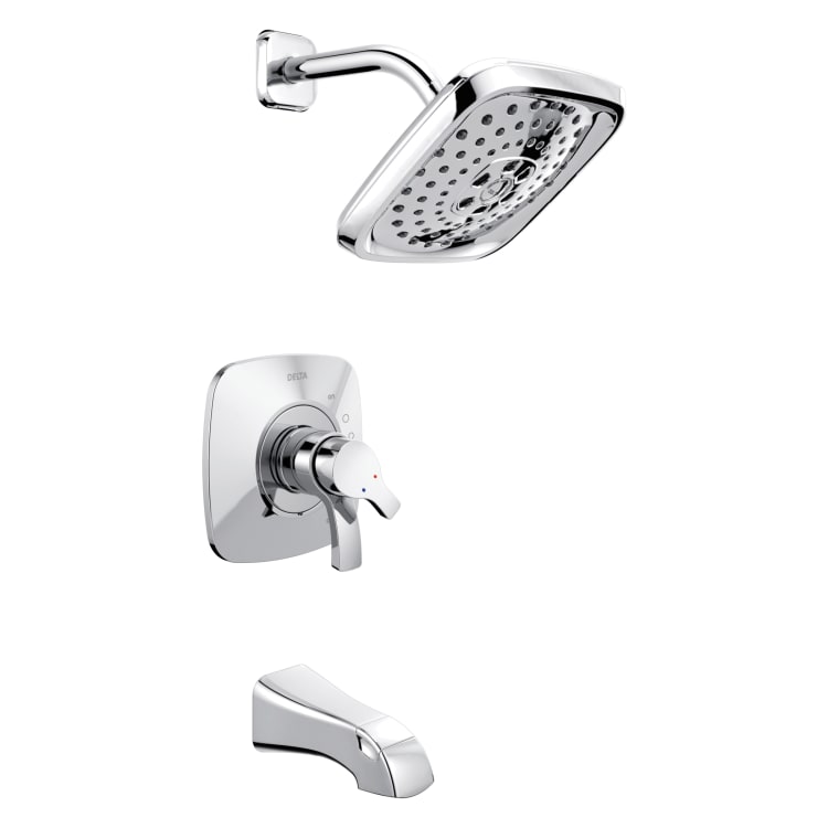 DELTA® T17452 Monitor® 17 Tub and Shower Trim, 1.75 gpm Shower, Polished Chrome