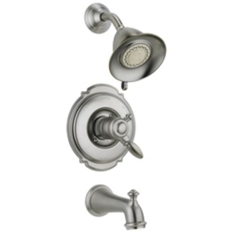 DELTA® T17455-SS Monitor® 17 Tub and Shower Trim, 2.5 gpm Shower, Hand Shower Yes/No: No, Stainless Steel