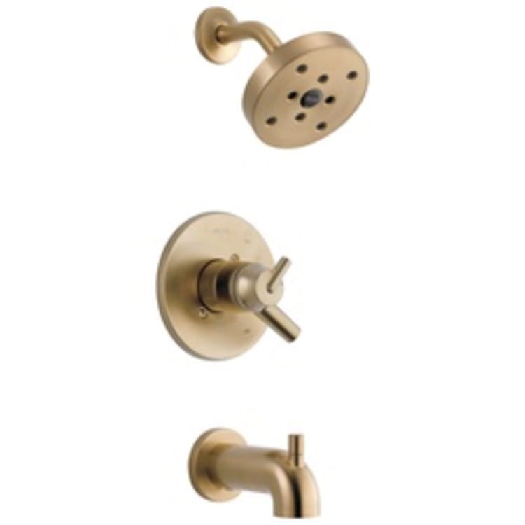 DELTA® T17459-CZ Monitor® 17 Tub and Shower Trim, 1.75 gpm Shower, Hand Shower Yes/No: No, Brilliance® Champagne Bronze