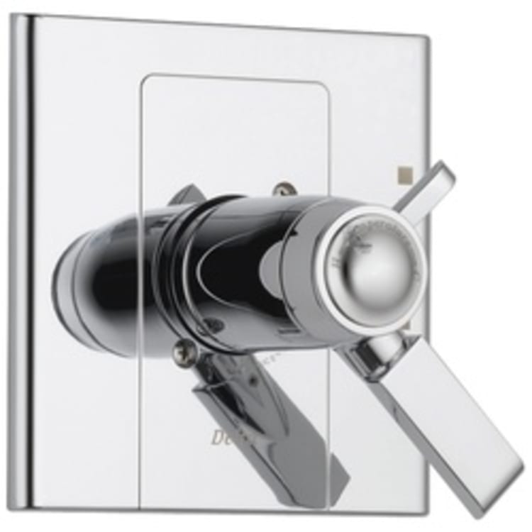 DELTA® T17T086 TempAssure® 17T 2-Function Valve Only Trim, 2 gpm Shower, Chrome Plated