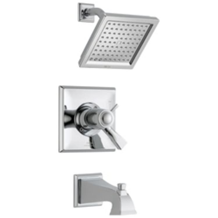 DELTA® T17T451 TempAssure® 17T Tub and Shower Trim, 2.5 gpm Shower, Hand Shower Yes/No: No, Chrome Plated