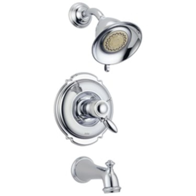 DELTA® T17T455 TempAssure® 17T Tub and Shower Trim, 2.5 gpm Shower, Hand Shower Yes/No: No, Chrome Plated