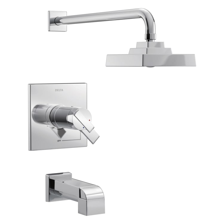 DELTA® T17T467 TempAssure® 17T Tub and Shower Trim, 1.75 gpm Shower, Polished Chrome