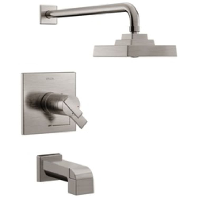 DELTA® T17T467-SS TempAssure® 17T Tub and Shower Trim, 1.75 gpm Shower, Hand Shower Yes/No: No, Stainless Steel