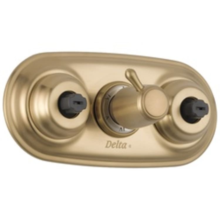 DELTA® T18037-CZXO XO Jet Module® Jetted Shower™ Diverter Trim, 2.5 gpm Shower, Hand Shower Yes/No: No, Brilliance® Champagne Bronze