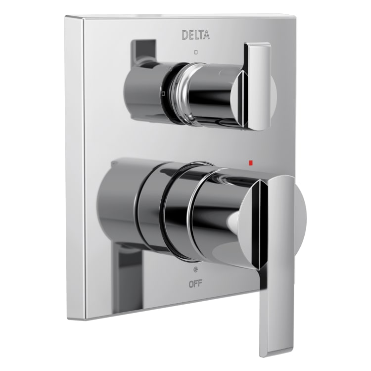 DELTA® T24867 Monitor® 14 3-Setting Angular Modern Valve Trim, Polished Chrome