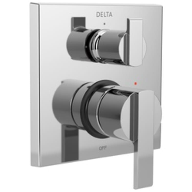 DELTA® T24867 Monitor® 14 3-Setting Angular Modern Valve Trim, Chrome Plated