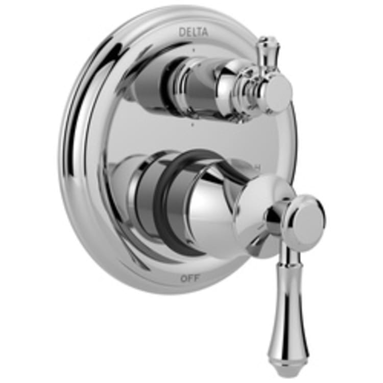 DELTA® T24997 Monitor® 14 6-Setting Traditional Valve Trim, Chrome Plated