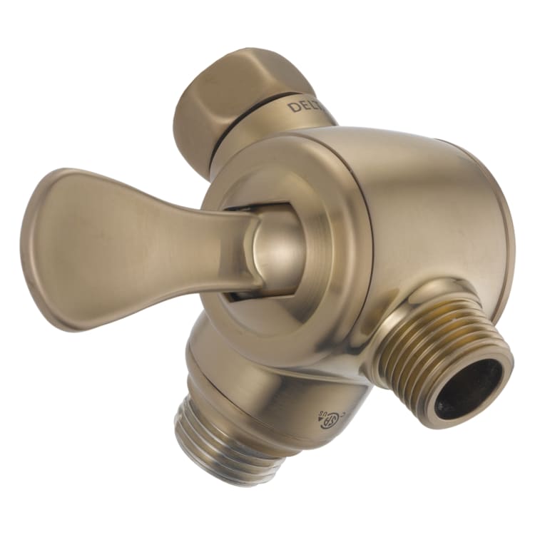 DELTA® U4929-CZ-PK 3-Way Shower Arm Diverter, Brilliance® Champagne Bronze