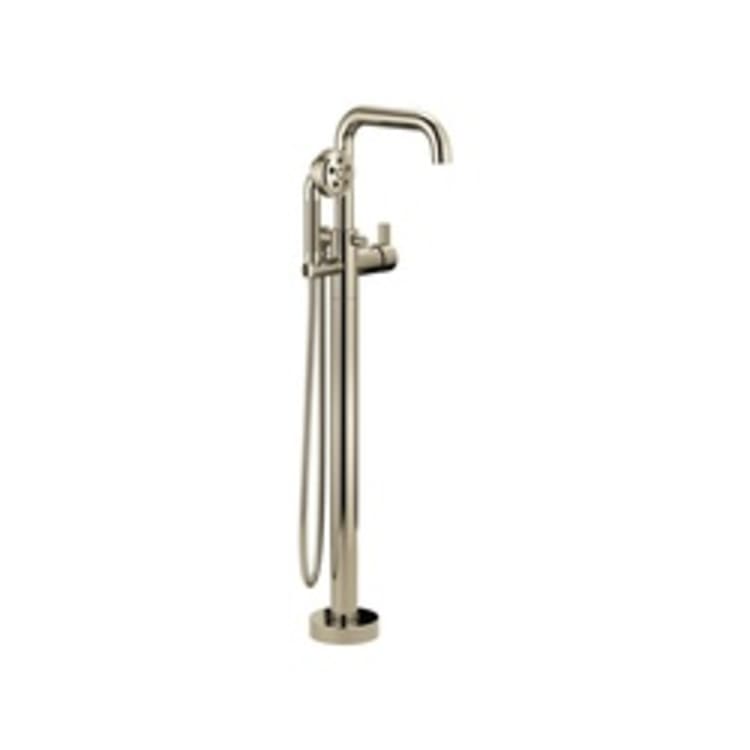 Brizo® T70135-PNLHP Free Standing Tub Filler, Litze™, 2 gpm, Polished Nickel, Hand Shower Yes/No: Yes, Domestic