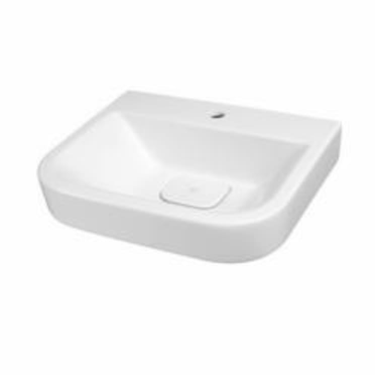 DXV D20075001.415 LYNDON® Bathroom Sink With Overflow, 6-5/8 in H x 22 in W x 18 in D, Wall Mount, Fine Fireclay, Canvas White