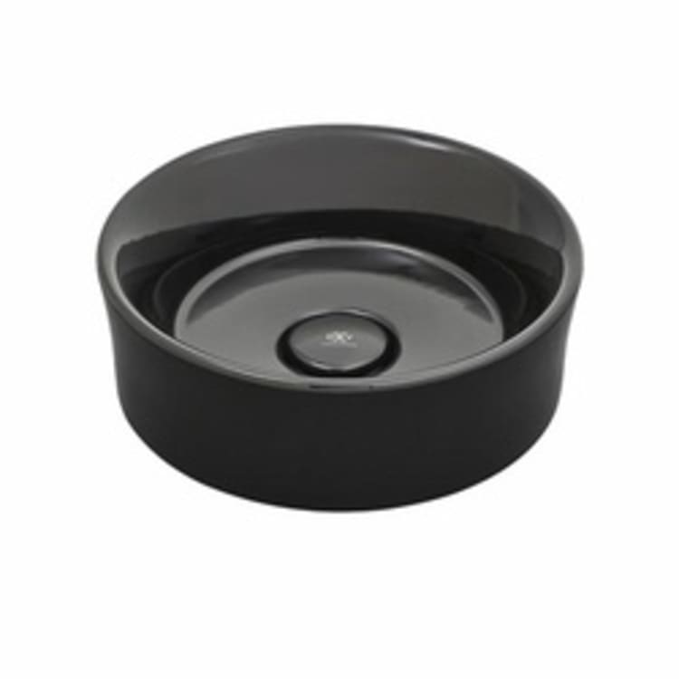 DXV D20090015.059 POP® Center Drain Vessel Lavatory, 15 in L x 15 in W x 6-9/16 in H, Round Sink