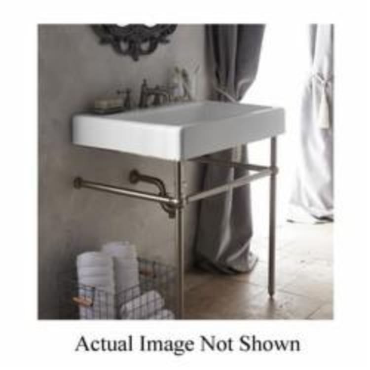 DXV D21411030.144 Oak Hill™ Lavatory Console, 30-5/8 in H x 26-15/16 in W Leg, Metal, Brushed Nickel