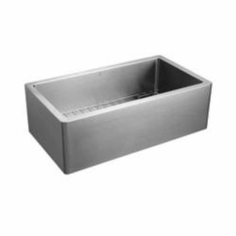 DXV D35140036.075 Hillside™ Apron Front Kitchen Sink, 36 in W x 20 in D x 11-1/2 in H, Stainless Steel, Stainless Steel