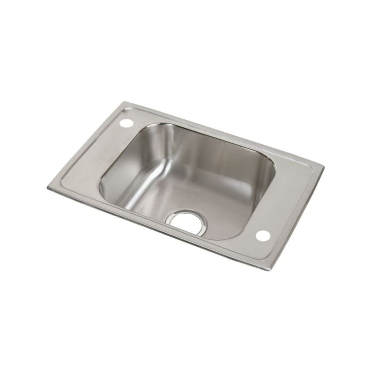 Elkay® CDKAD2517652LM Celebrity Classroom Sink, Rectangular, 17 in W x 6-1/2 in H, Top Mount, 304 Stainless Steel, Brushed Satin, Domestic