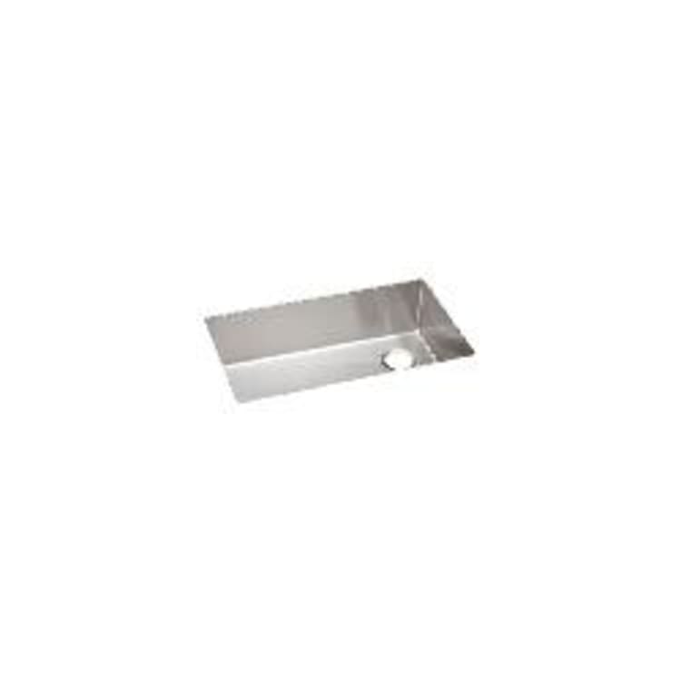 Elkay® ECTRU30179RT Crosstown® Transitional Kitchen Sink, Polished Satin, Rectangle Shape, 30 in L x 17 in W x 9 in D Bowl, 31-1/2 in L x 18-1/2 in W x 9 in H, Under Mount, 18 ga 304 Stainless Steel