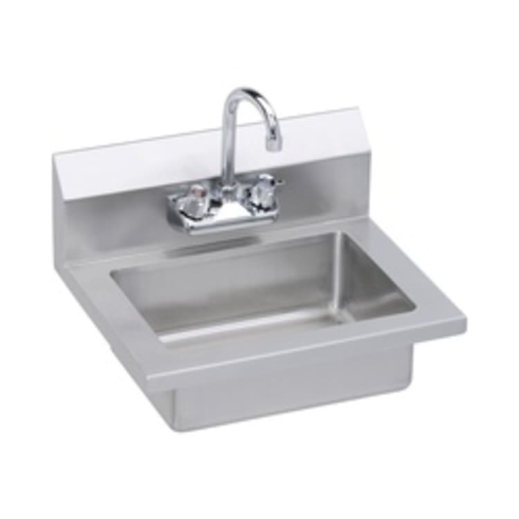 Elkay® EHS-18X Handwash Sink, Wall Mount, Buffed Satin, Import